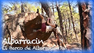 Albarracin bouldering El Barco de Albarracin 7a [upl. by Dnarud]