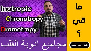 الدكتور عمر القيسي Dromotropic vs chronotropic vs inotropy تعرف على مجاميع ادوية القلب [upl. by Kcitrap]