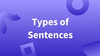 Types of Sentences English Grammar video [upl. by Seuqramed]