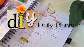 DIY Daily Planner  How to make your own planner from scratch using a notebook [upl. by Pierpont]