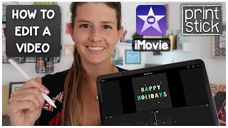 Use iMovie on iPad How to edit a video  Video Editing Tutorial iPad Animated Card  EASY  Part II [upl. by Mackler]