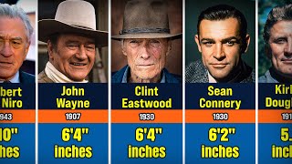 OLD HOLLYWOOD ACTORS RANKED By HEIGHT Here are their stories files [upl. by Malissa]