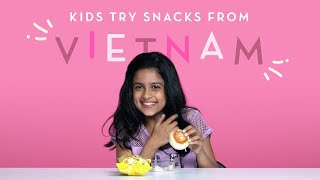 Kids Try Snacks from Vietnam  Kids Try  HiHo Kids [upl. by Argile]