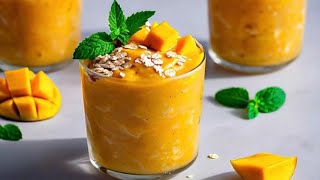 Mango Oatmeal Breakfast Smoothie [upl. by Yesnek292]