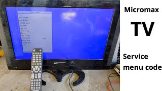 Micromax LED TV Service Mode  Factory Reset  Engineer Mode [upl. by Lovel]