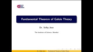 Galois Theory Lecture 9 Fundamental Theorem of Galois Theory [upl. by Anelam]