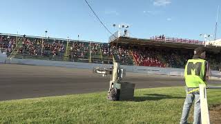 Supermodified heat 1 first 2 laps Oswego Speedway Jul 6 2024 [upl. by Rawley]