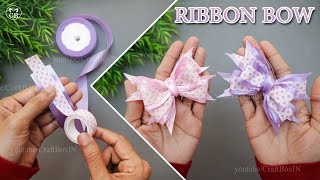 So Cute🤩 DIY Satin Ribbon Bows🎀 Easy trick Ribbon Bows [upl. by Aivle]