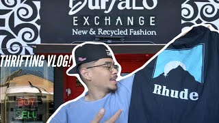 THRIFTING A 25 DOLLAR RHUDE SHIRT  BRANFLAKES VLOGS  REUPLOAD [upl. by Acissej]