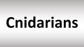 How to Pronounce Cnidarians [upl. by Ellenrad583]