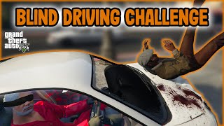 BLIND DRIVING CHALLENGE GTA Online [upl. by Einnej]