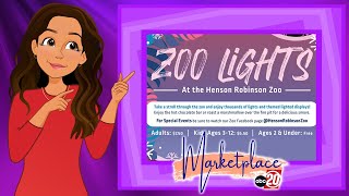 Henson Robinson Zoo Presents Their Annual Zoo Lights Plus Beni Meets a Legless Lizard [upl. by Quillon28]