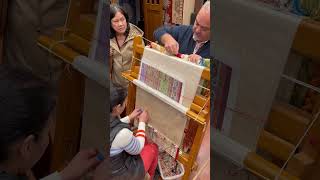 Silk carpet weaving explained  Turkey 11182022 [upl. by Drol]