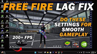 BLUESTACKS Free Fire Lag fix  Get 200 FPS amp Smooth Gameplay In Any Laptop [upl. by Shiller]