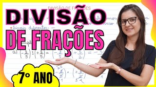 Divisão de frações 7º ano [upl. by Bravar]