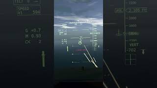 AV42C Gun Run in the open sea Hud Cam  aviation aircraft airforce military [upl. by Hamer567]