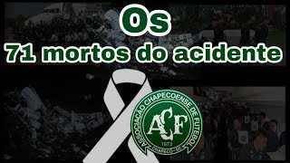 Chapecoense  fotos e nomes dos 71 mortos [upl. by Parks184]