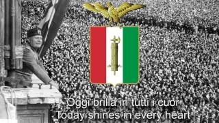 National Anthem of Italian Social Republic 19431945  Giovinezza Techno Balilla Version [upl. by Levy385]