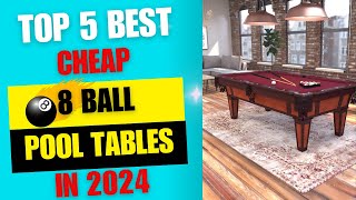 Top 5 Best Cheap 8 Ball Pool Tables  Best 8 Ball Pool Tables [upl. by Ragen]