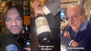 Filippo Champagne non bada a spese con Nevio tra caviale aragoste Sassicaia e vini francesi del 98 [upl. by Marcille131]