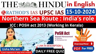 15102024  The Hindu Analysis In English for UPSC  Daily current affairs  Hinduupsceditorial [upl. by Leonor911]