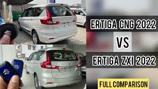 Maruti Ertiga Vxi CNG vs Ertiga Zxi 2022 Full Comparison of 2022 Ertiga Vxi CNG vs Zxi [upl. by Doralia]