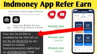 New Update Indmoney App  Indmoney Refer Earn  Indstox  Indmoney App Se Paise Kaise Kamaye [upl. by Ivz]