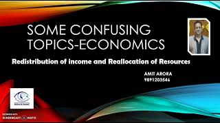 Redistribution of income and wealth vs Reallocation of resources by Amit SirEcovisionnaire [upl. by Ained798]