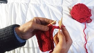 Rabattre les mailles à lendroit et à lenvers Tricot [upl. by Llerraj]