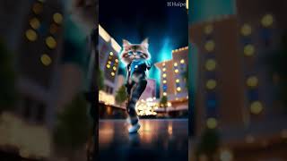 Cute Cat Dance music remix funk musica dj [upl. by Warfeld]