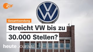 heute journal vom 19092024 Stellenabbau bei VW Niederlande lehnt EUAsylregeln ab Libanon [upl. by Shurlock]