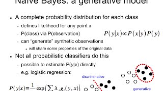 IAML55 Probabilistic classifiers generative vs discriminative [upl. by Ssew615]