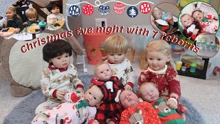 Christmas Eve Night Routine With ALL My Reborns  Vlogmas WK 4 [upl. by Midis]