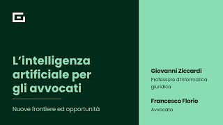 L intelligenza artificiale per gli avvocati nuove frontiere e opportunità [upl. by Lauter]