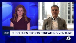 Fubo CEO on suing Disney and Fox Sports cartel hurts customers and competition [upl. by Anahsat]