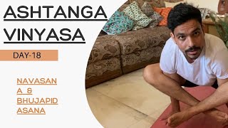 Ashtanga beginners  navasana pose  bhujapidasana  vinyasa  ashtanga step by stepprimary series [upl. by Eiramyllek]