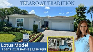 Largest Floorplan Telaro At Tradition  Lotus Mattamy Homes Port St Lucie Fl [upl. by Justen]