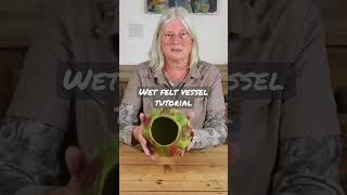 New to sculptural felting How to tutorial howtowetfelt wetfelting feltvessel [upl. by Holden]