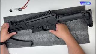 Well Pro W006 Fullmetal SMG Eshooter Kestrel V2 ETU ab 14 Airsoft Softair Review Test Softairzone [upl. by Any881]