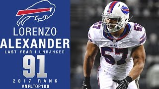 91 Lorenzo Alexander LB Bills  Top 100 Players of 2017  NFL [upl. by Harty]