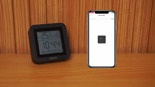 Cara Pairing BARDI Smart IR Remote Temperature amp Humidity Display [upl. by Arrais]