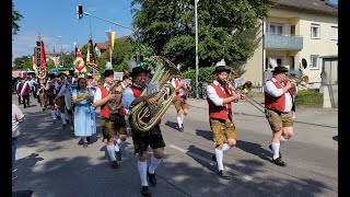 1 Volksfest Festzug Olching 03062023 [upl. by Anikehs]