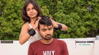 Greatest ASMR Head Massage By Aishwarya Ep 2  Back Massage  PureMassage [upl. by Eduj]