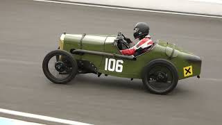 Burghley Trophy for Austin 7s amp Historic Austin 7s Race Mallory Park [upl. by Yenduhc37]