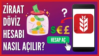 Ziraat Mobilde Döviz Hesabı Nasıl Açılır  Dolar Hesabı Açma [upl. by Nadya]