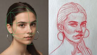 Loomis Method The EASY Way to Draw Faces FAST [upl. by Anidem]