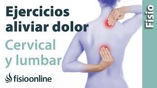 Ejercicio para aliviar tus dolores lumbares y cervicales [upl. by Adnalor]