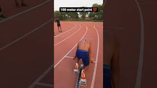 100 meter start point  200 meter running  viral video  athletics power  army training  short [upl. by Ravel]