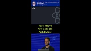 What is Codegen in new react native architecture reactnative javascript [upl. by Umont]