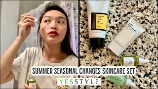 yesstyle Summer Seasonal Changes Skincare Set Unboxing [upl. by Ahsetra]